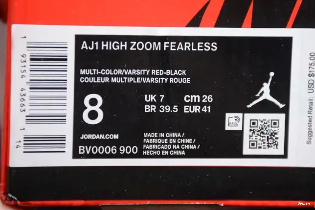 Bmlin shoes Retro Air Fearless 1 Zoom BV0006-900 High Jordan 0520